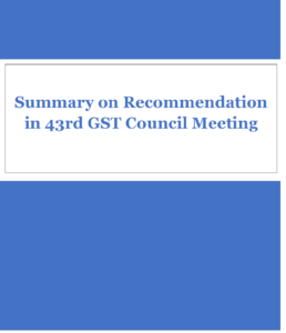 Read more about the article DCo Update-43rd GST Council Meeting Recommendations_May 21